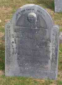 William REED - Grave  Inscription: Memento mori  Here lyes Buried the Body of Capt. William Reed, who depar- ted this Life May 12th 1718. Aged 55 years &