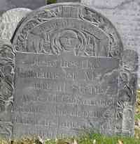 Abigail REED - Grave Here lies the Remains of Mrs. Abigail Stone wife of Capt. Samuel Stone who departed this life January 10 1767. In the 81st year of her