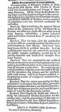 Minot SMITH - Republican Farmer, Connecticut, March 24, 1846