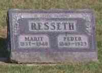 Marit O VALUM - Grave  Coon Valley Cemetery Coon Valley Vernon County Wisconsin, USA Plot: North 17-3