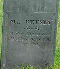 Elizabeth "Betsey" RHODES - Grave