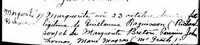 Marguerite RICHARDSON - Baptism