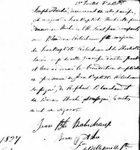 Blandine ROBICHAUD - 1826 marriage (part 2)