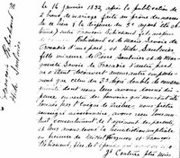 Ide SAULNIER - 1832 marriage