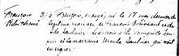 François ROBICHAUD - Baptism