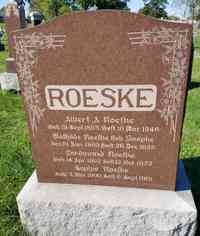 Sophie ROESKE - Grave