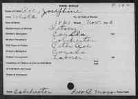 Josephine TETR(E)AULT (ROWE) - Birth Vermont, Vital Records, 1760-1954