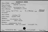 Edna Mary ROWE - 1914 marriage Vermont, Vital Records, 1760-1954