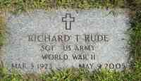 Richard RUDE - Grave