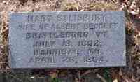 Mary E SALISBURY - Grave