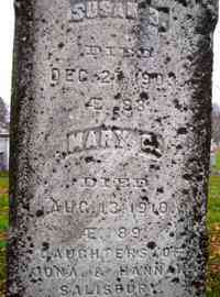 Susanna Butterfield SALISBURY - Grave