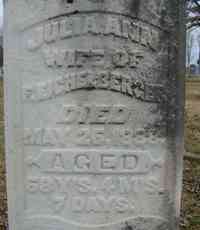 Julia Ann SCHNORF - Grave