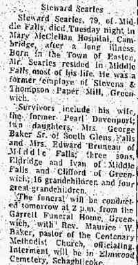 Leroy Stewart R. SEARLES - Obituary