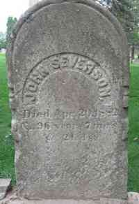 John (Johannis) SEVERSON - Grave