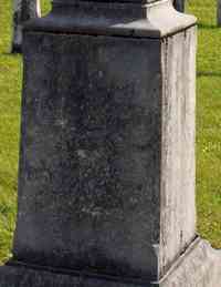 William Morgan SHARPSTEEN - Grave  Wm. M. Sharpsteen Died July 11, 1885 AE. 58? Years & 8 months. Esther L. Sharpsteen Jenney Died Feb. 16, 1893. AE. 66 Years, 3 Mo. & 16 D