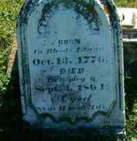 Peter SHAW - Grave Inscription: Born in Rhode Island 10-13-1776. Died in Ripley, O Sept. 3, 1864 Aged 88ys 11ms & 21 ds
