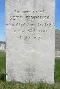 Seth SIMMONS - Grave
