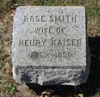 Rosa SCHMIDT (SMITH) - Grave  It had fallen over...