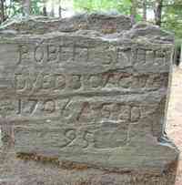 Robert SMITH - Grave  Inscription: Robert Smith - Dyed 30 Agus - 1706 Aged - 95.