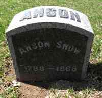 Anson SNOW - Grave
