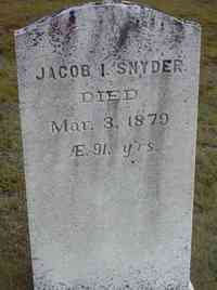 Jacob I SNYDER - Grave