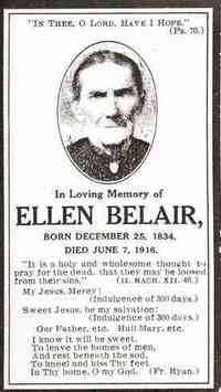 Ellen SNYDER - Funeral Prayer Card