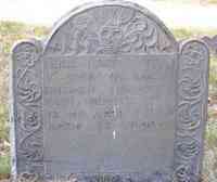 Edward SPRAGUE - Grave  Inscription: HERE LYES ENTRD Ye BODY OF CAPT. EDWARD SPRAGUE WHO DECEST Ye 14 OF APRIL 1715 AGED 52 YEARS.