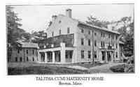 Eleanor Wentworth MOULTON - Talitha Cumi Maternity Home, Boston, Mass.  (Place where her son, Gerald Moulton, was born in 1911)