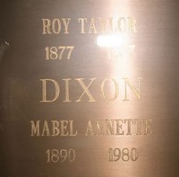 Roy Taylor DIXON - Grave