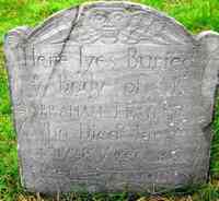 Abraham TEMPLE - Grave Inscription: Here lyes Buried ye Body of Mr. ABRAHAM TEMPLE Who Died Janry 4th 1738 Aged 86 Years & 7 Months