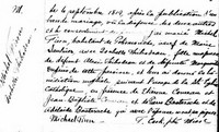 Michel FINN - 1819 marriage