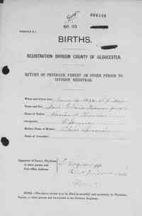 Marie Elmyre THOMAS - Birth