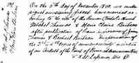 Michel THOMAS - 5 November 1850 marriage Tracadie Michel Thomas and Marie Claire Brideau