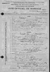 Joseph Georges THOMAS - 1937 marriage