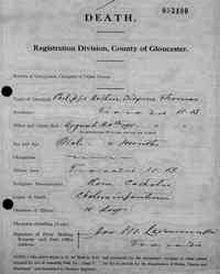 Philippe Arthur Didyme THOMAS - 1911 death