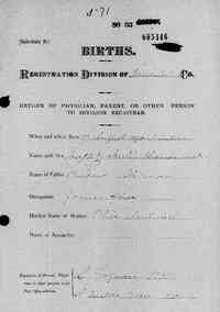 Joseph Zabulin THOMAS - New Brunswick, Provincial Returns of Births and Late Registrations, 1810-1906  Name	Joseph Zabulin Thomas Event Date	27 Aug 1890 Event Type	Birth