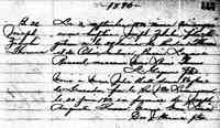 Joseph Zabulin THOMAS - 3 September 1890 Baptism St-Isidore  Marriage also noted here