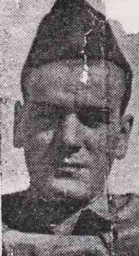 Joseph Alvin (Von) THOMAS - 1943 photo from newspaper (unknown) Thanks to Deb Thomas Sheldon