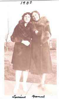 Alice Lorraine TREMBLAY - Lorraine and Yvonne, 1930 NOTE: Is Yvonne, Yvonne Lippe?