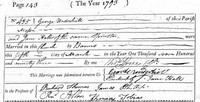 George UNDERHILL - 1793 marriage