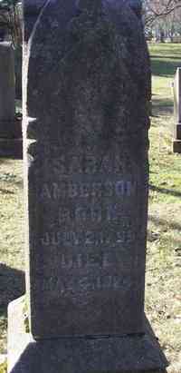 Sarah WESTERMAN? MCDONALD? - Grave