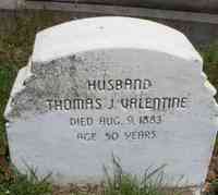 Thomas Jefferson VALENTINE - Grave