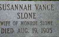 Susannah VANCE - Grave