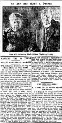 Therese Luise Emilie "Louisa" KUMMEL (KUMMER) - Date: April 08, 1916 Location: Massachusetts Paper: Springfield Republican 