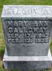 Mary Ann WALKER - Grave
