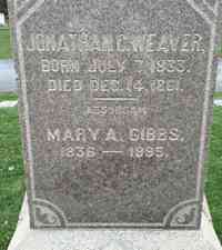 Jonathan C. WEAVER - Grave