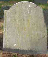 Rebecca WHEELER - Grave Inscription: Here lyes ye Body of Mrs. Rebekah Page Wife to Mr John Page Who Died July ye 12 1755 Aged 43 Years. Also Susanna Page their