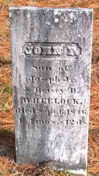 John Frederic WHEELOCK - Grave