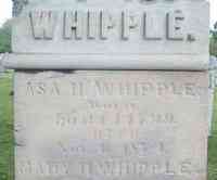 Asa Hatch WHIPPLE - Grave