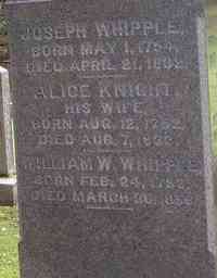 William W. WHIPPLE - Grave